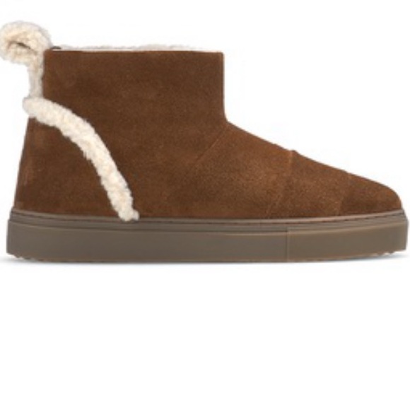 Free People Inuikki Brand NWT Pull on Suede Shearling waterproof winter bootie - Picture 2 of 5